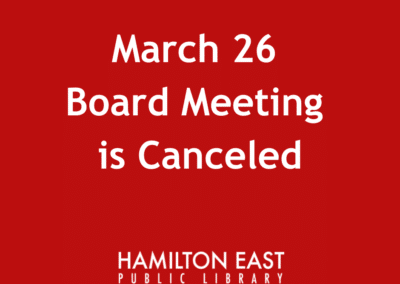 March 26, 2020 Board Meeting Canceled