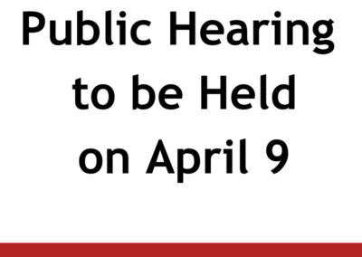 Public Hearing April 9, 2020