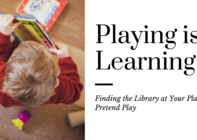 Playing is Learning: Finding the Library at Your Place through Pretend Play  