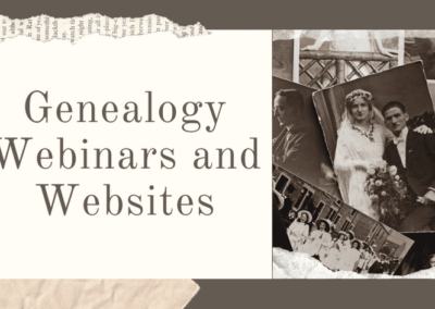 Genealogy Webinars and Websites