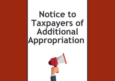 UPDATED: Notice to Taxpayers of Additional Appropriation