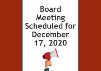Library Board meeting scheduled for December 17, 2020