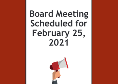 Library Board meeting scheduled for February 25, 2021