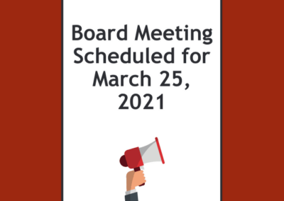 Library Board meeting scheduled for March 25, 2021