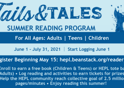 Summer Reading Program 2021 – Tails and Tales