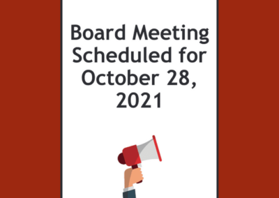 Library Board meeting scheduled for October 28, 2021