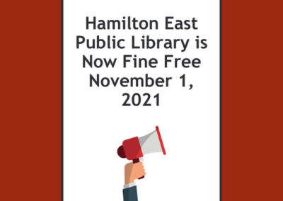 Overdue Fines Are Over at Hamilton East Public Library