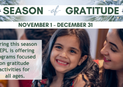 Celebrate Season of Gratitude 2021 with Hamilton East Public Library