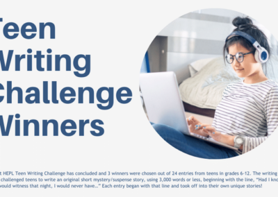 Fall 2021 Teen Writing Challenge – The Results Are In!