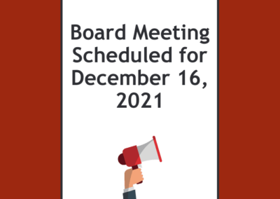 Library Board meeting scheduled for December 16, 2021