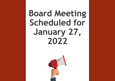 Library Board meeting scheduled for January 27, 2022