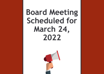 Library Board Meeting Scheduled For March 24, 2022