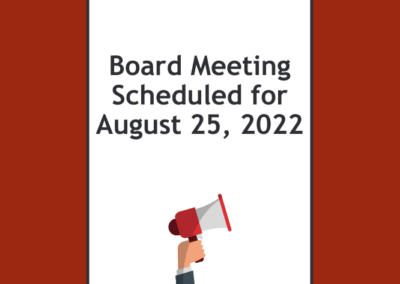 Library Board Meeting Scheduled For August 25, 2022