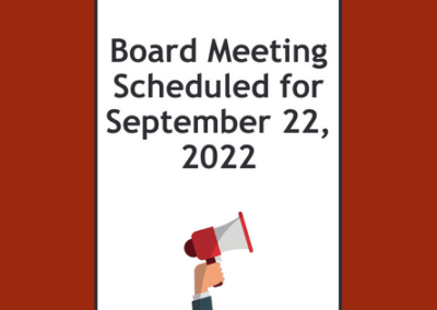 Library Board Meeting Scheduled For September 22, 2022