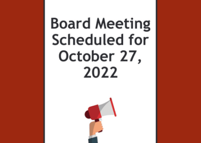 Library Board Meeting Scheduled For October 27, 2022