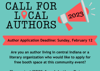 Call for Authors for the 2023 HEPL Local Author Fair