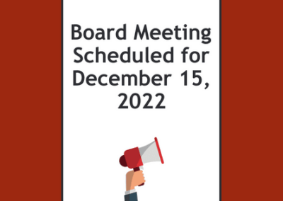 Library Board Meeting Scheduled For December 15, 2022