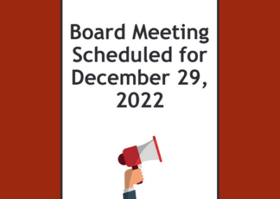 Special Library Board Meeting Scheduled For December 29, 2022