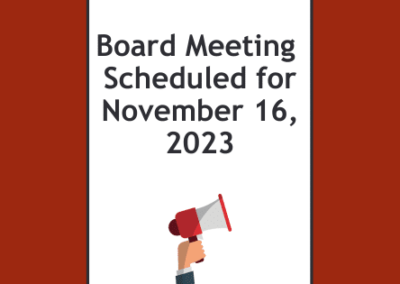 Library Board Meeting Scheduled For November 16, 2023