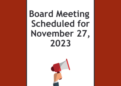 Library Board Meeting Scheduled For November 27, 2023 – Canceled