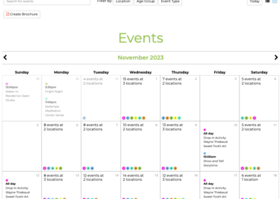 New Events Calendar Features