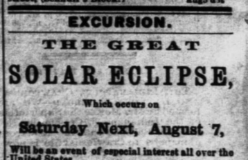 the great solar eclipse newspaper article