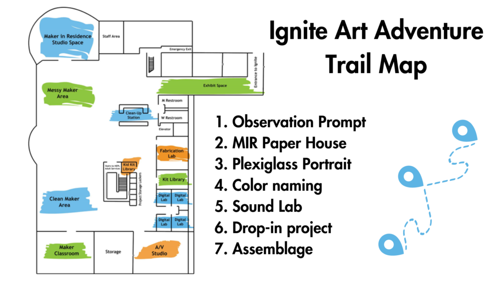 Ignite Art Adventure Trail Map
