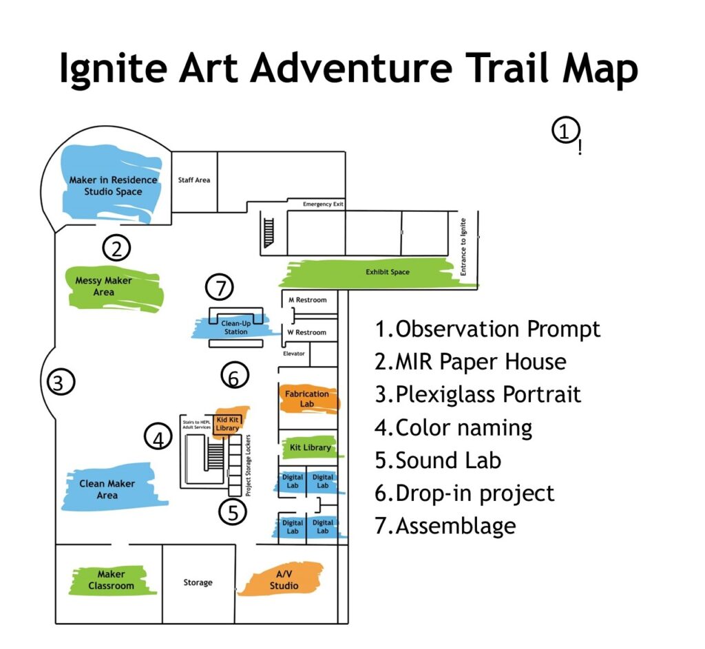 map of Ignite Studio