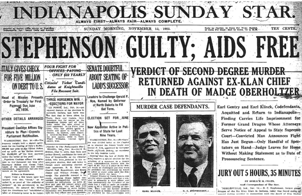 Will Remy Prosecutor A Century Later: Reflections on the Trial of D.C. Stephenson, Klansman ...