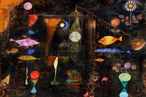 Paul Klee, Fish Magic, oil and watercolor on board