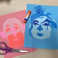 colorful faces