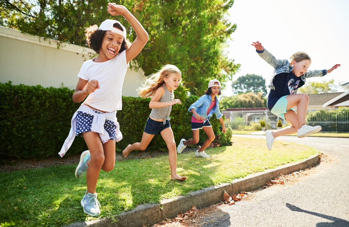 kids playing outside