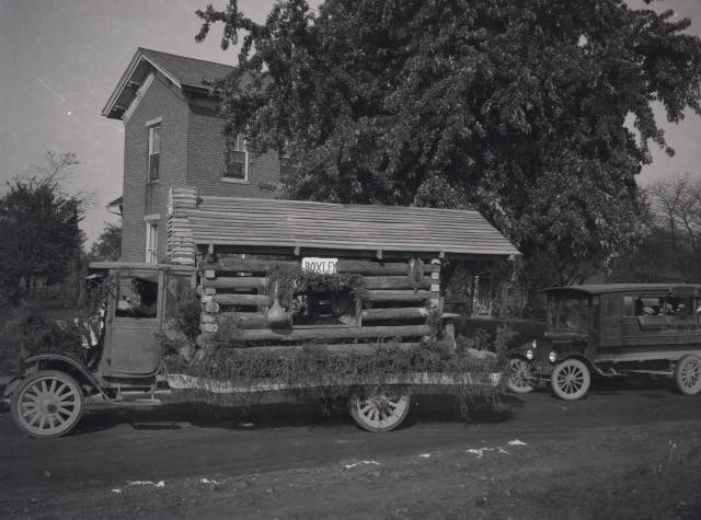 vintage photo of parade