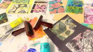 gelli printing art