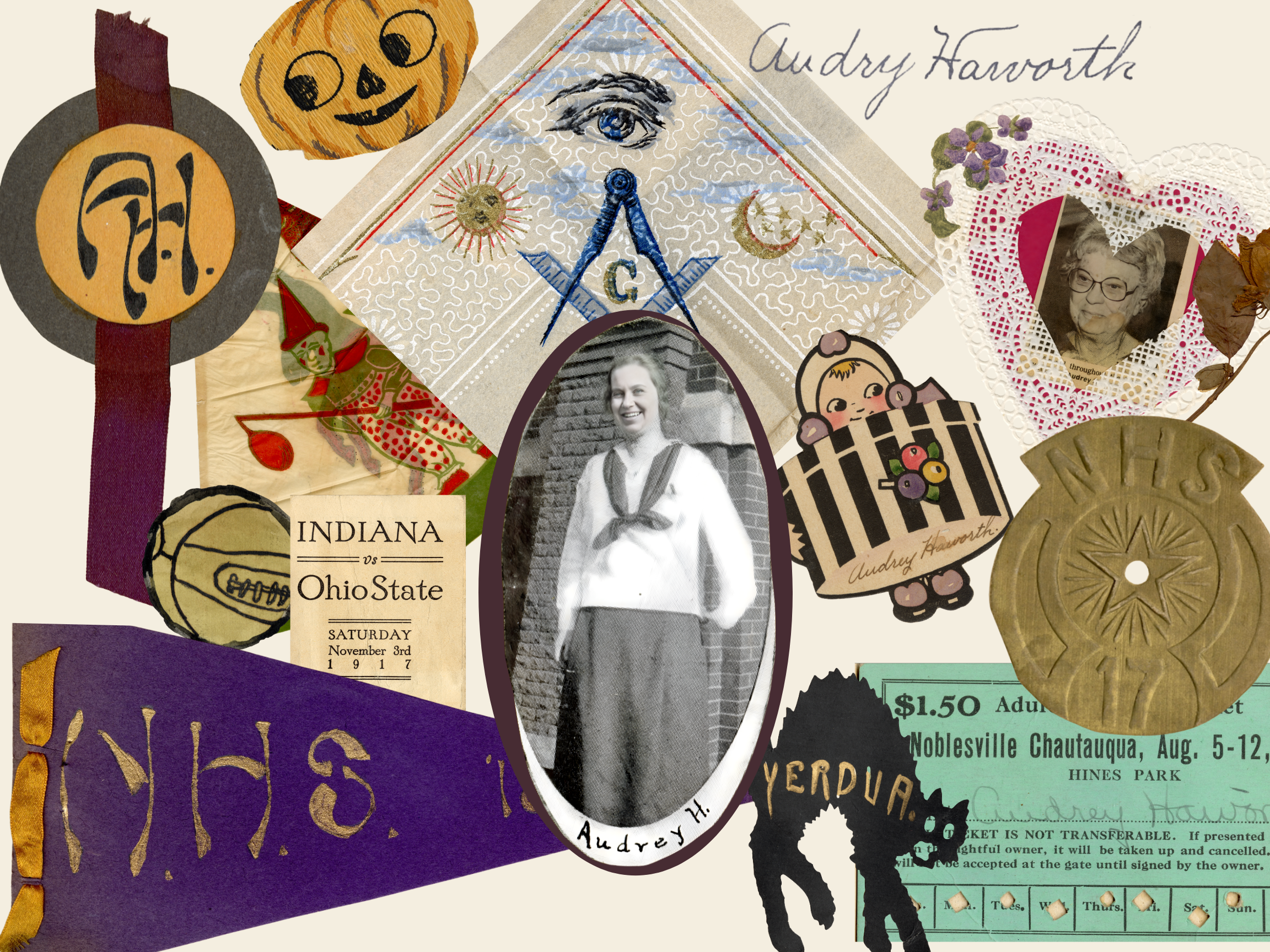 Audrey Haworth Image 1_Cover Image Digital collage made from digital scans of Audrey’s scrapbook.