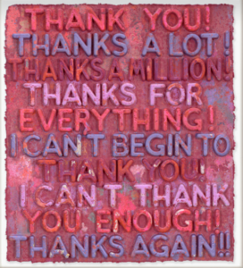 thank you mel bochner