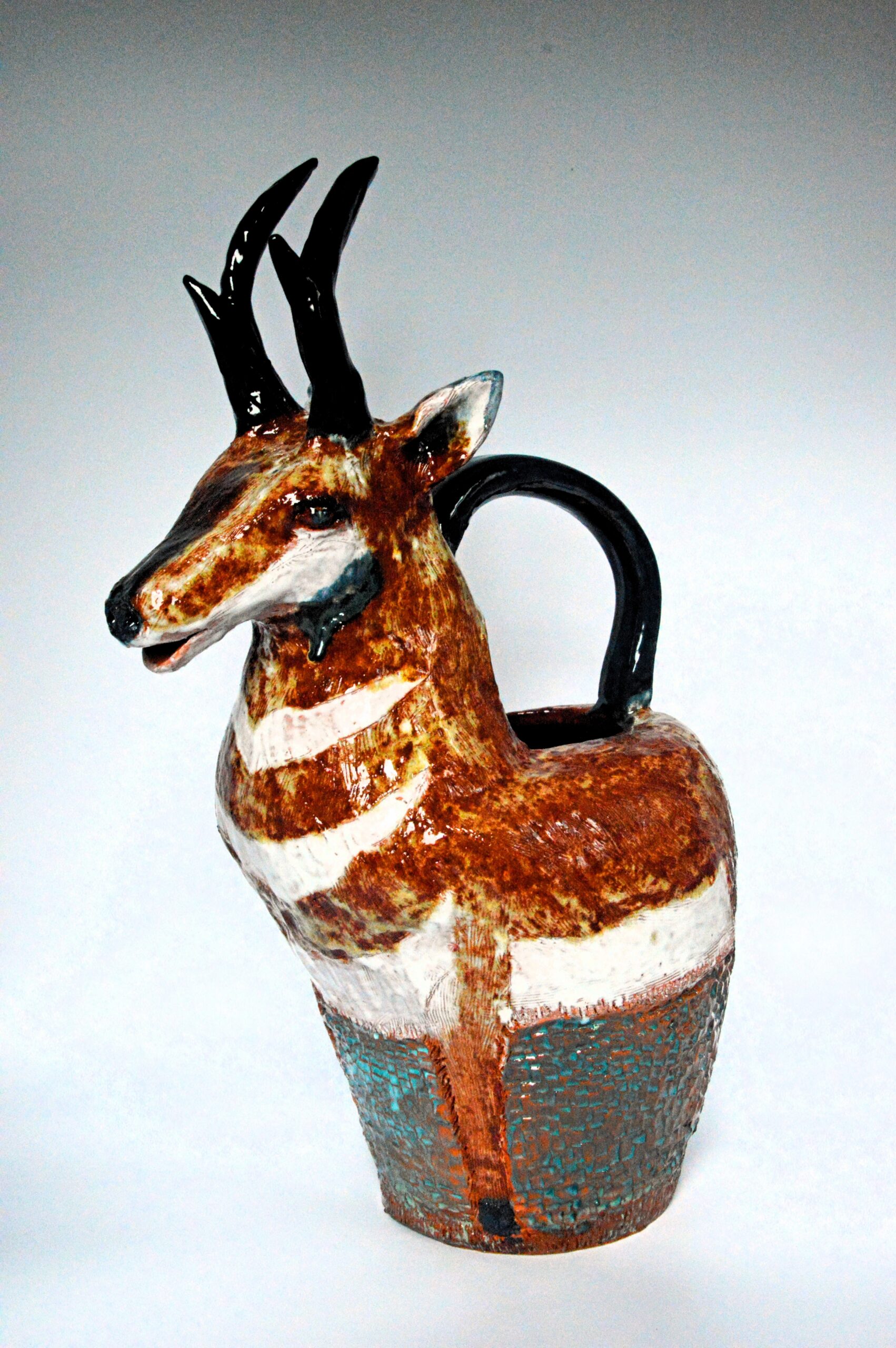 ceramic elk sculpture