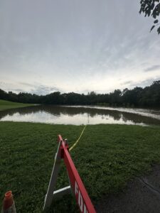photo of a meadow flooded