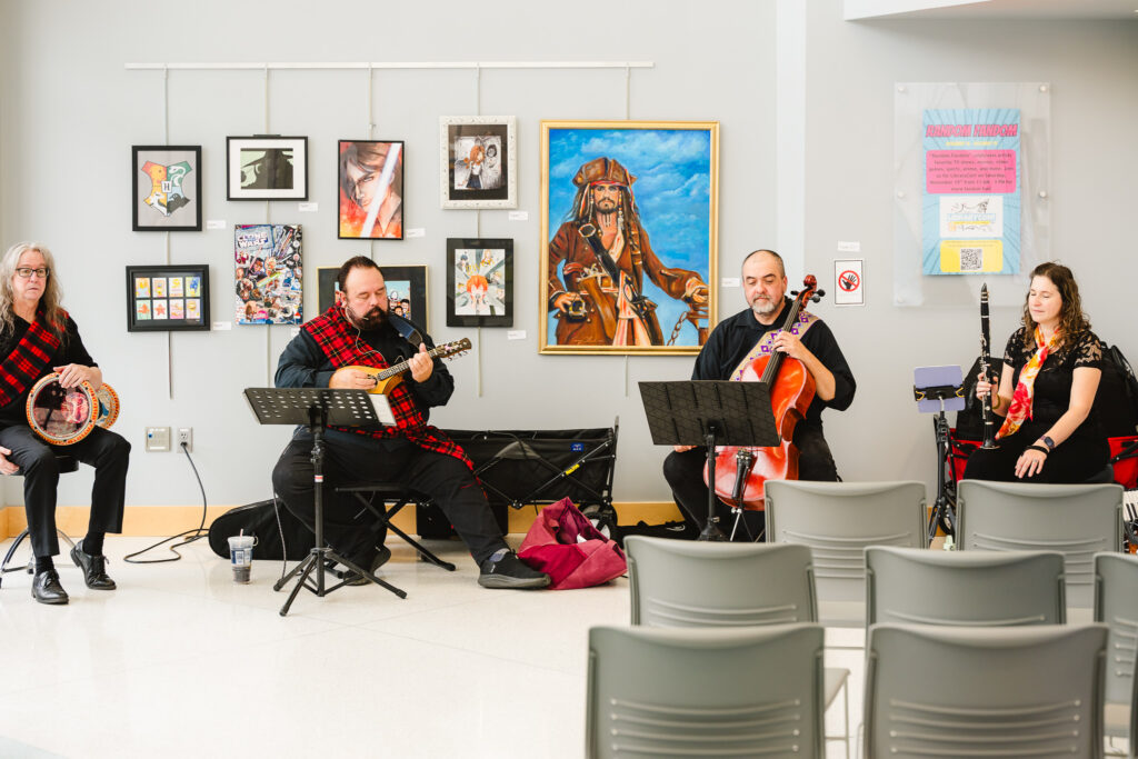 four members of musical group