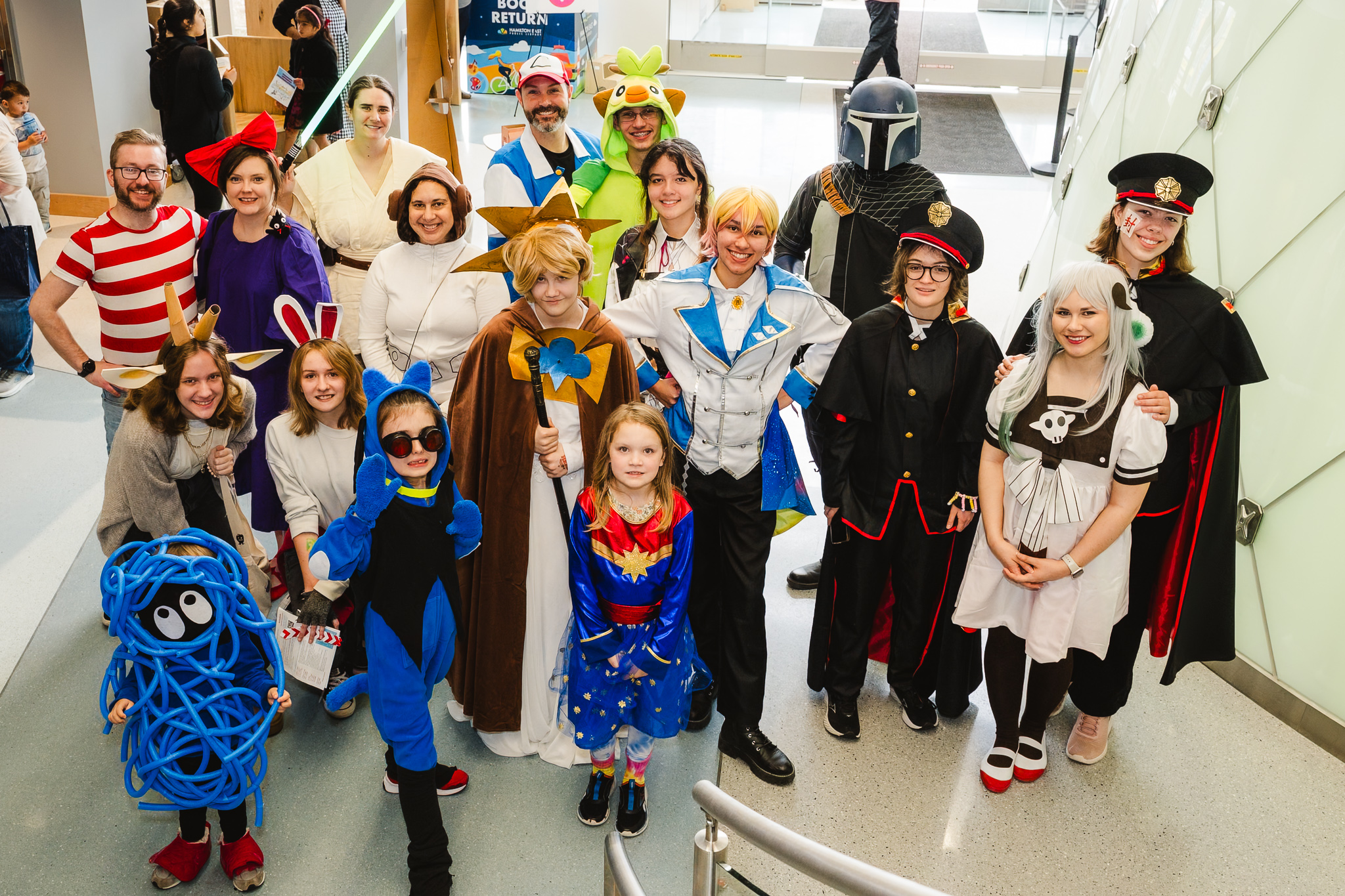 small group dressed in cosplay